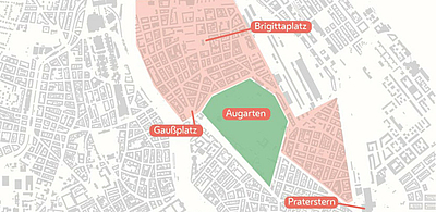Anergienetz-Startzellen in Wiener Gemeindebezirken