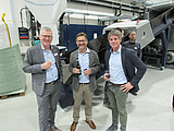 V. l.: Manfred Hackl (EREMA), Wolfgang Steinwender (NGR), Stefan Scheiflinger-Ehrenwerth (Lindner Recyclingtech)