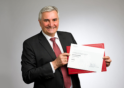Professoren-Titel für Quality-Austria-Geschäftsführer Konrad Scheiber