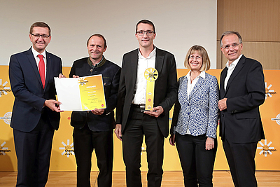 Gruppenfoto OÖ. Solar-Champions in der Kategorie Solar Innovativ