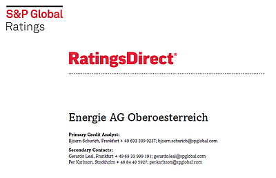 Überblickbild Rating der Energie AG Oberösterreich