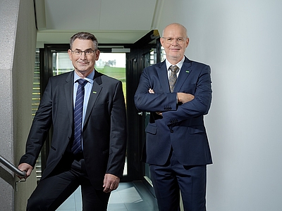 Die beiden Geschäftsführer Heinz Kindlhofer und Wolfgang Timelthaler