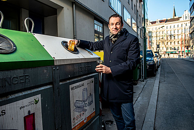 Dr. Harald Hauke, Geschäftsführer von Austria Glas Recycling und Vorstand der ARA AG © Austria Glas Recycling/Imre Antal