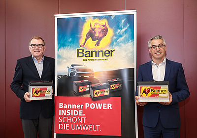 Andreas Bawart, Kaufmännischer Geschäftsführer und Franz Märzinger, MBA, Leiter Vertrieb und Marketing bei Banner