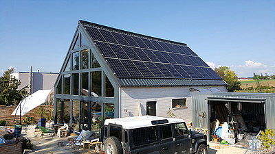 Haus wird fast vollständig solarelektrisch betrieben © my-PV GmbH